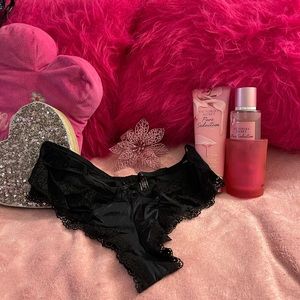 Victoria’s Secret silky panties. Very soft to touch with lace on the side